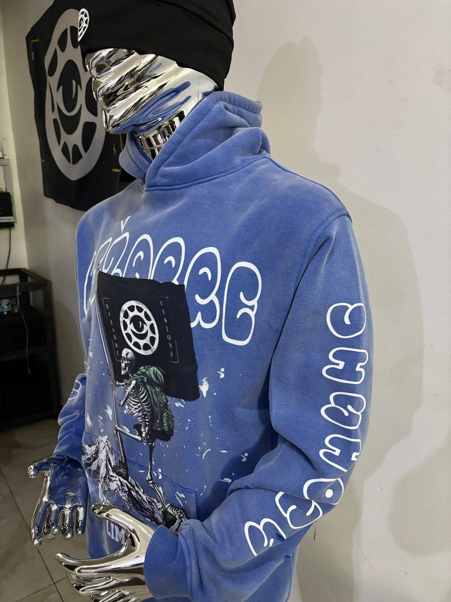 Bizarre Visions “Avalanche” Faded Hoodie